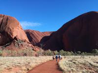 Australien Spaziergang Ayers Rock
