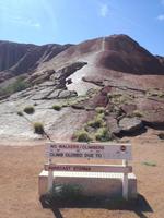 Australien Spaziergang Ayers Rock