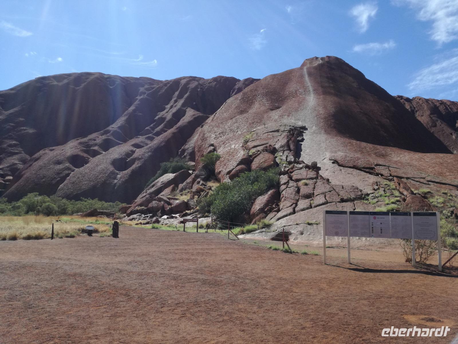Australien Spaziergang Ayers Rock