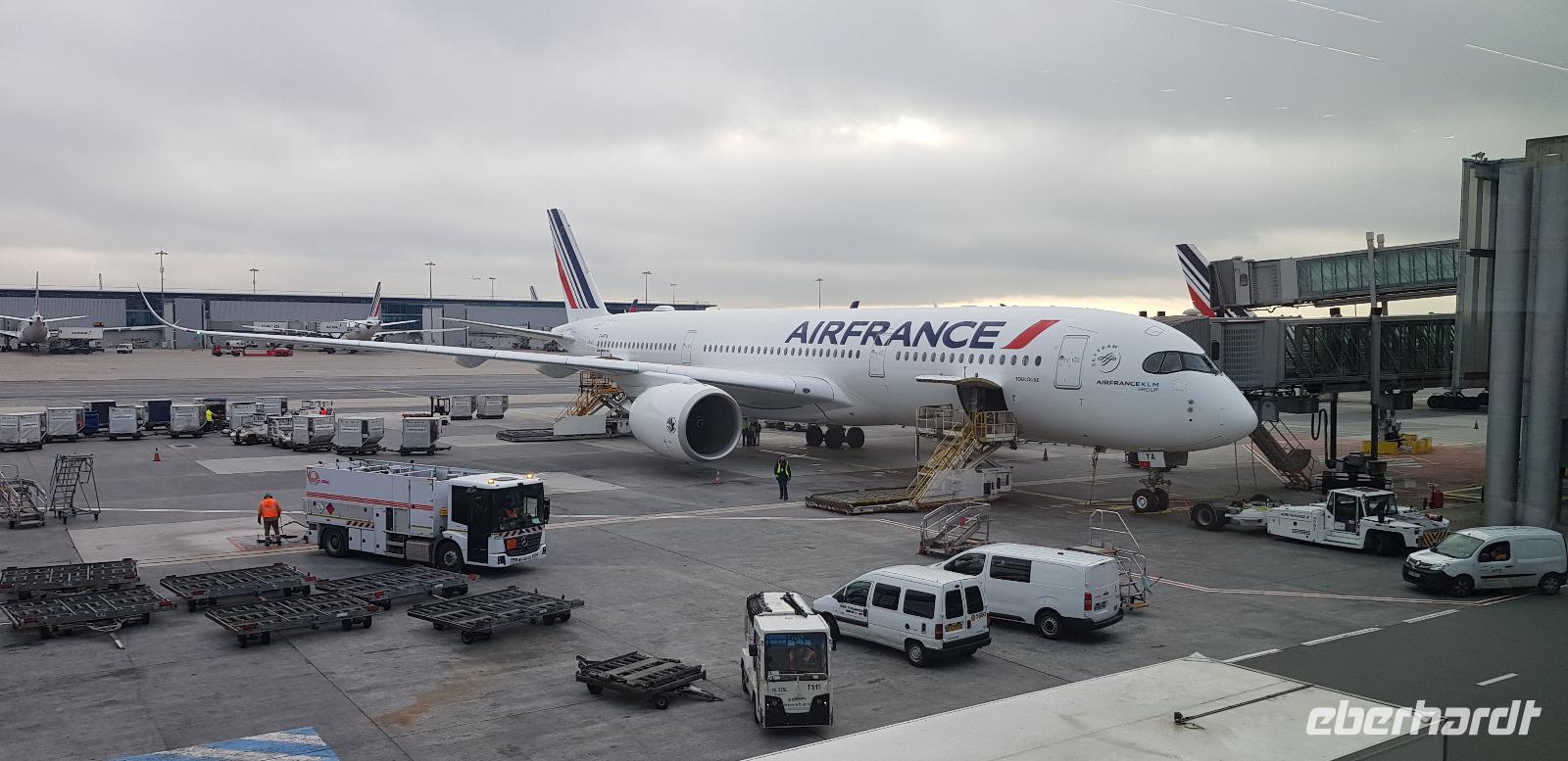 Abflug von Paris nach Kapstadt mit Air France