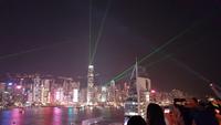 Die Lichtershow Symphony of Lights in Hongkong