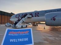 Hinflug nach Südafrika über Doha