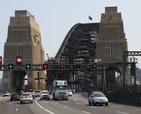 Die Harbour-Brücke, ehemalige Wahrzeichen Sydneys