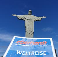 Fahrt auf den Corcovado, Christusstatue über Rio de Janeiro