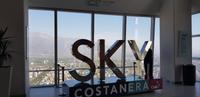 Aussicht genießen vom Sky Costanera in Santiago de Chile