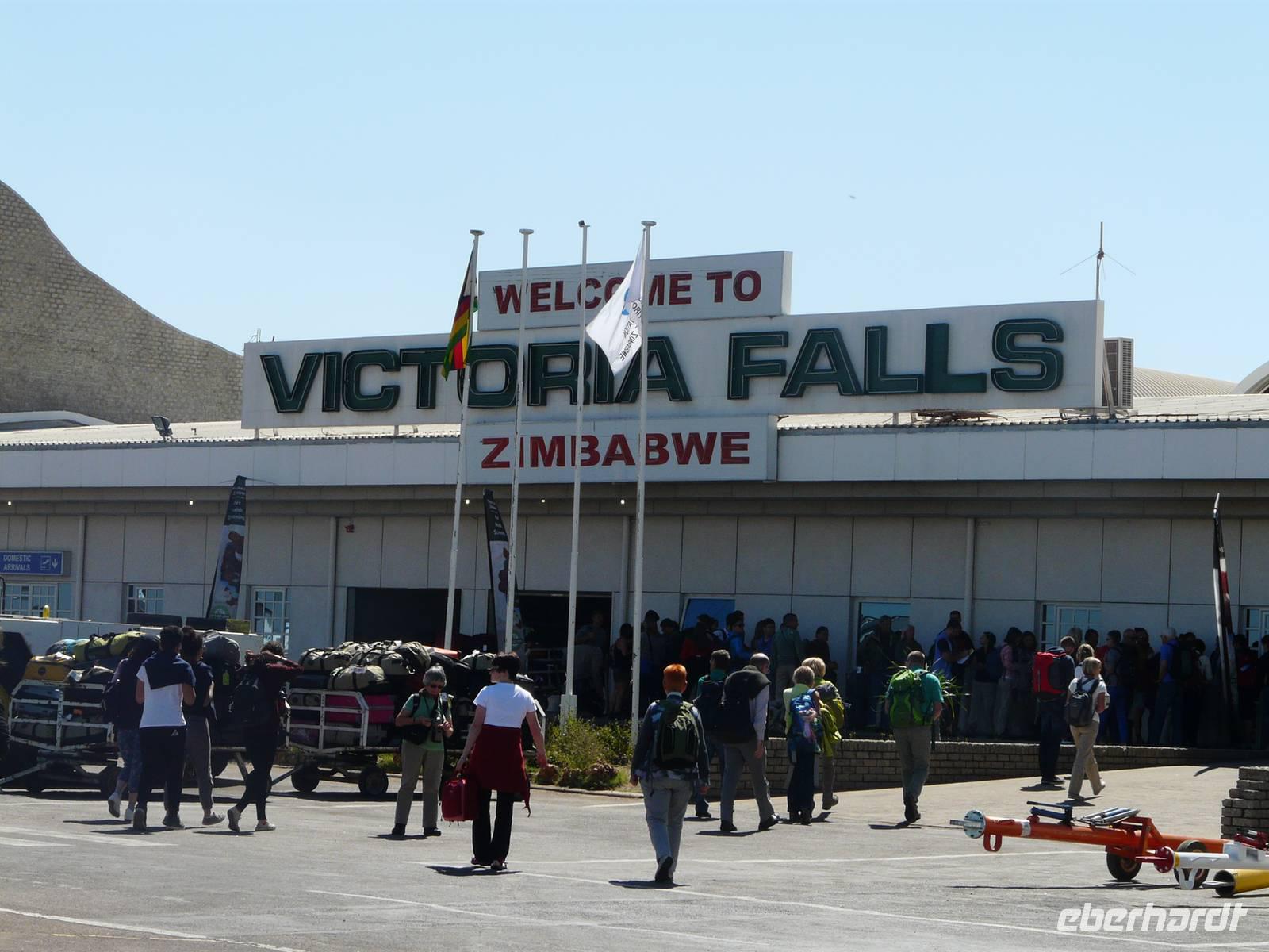 Ankunft in Victoria Falls