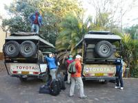 Aufbruch zur 3-tägigen Jeepsafari