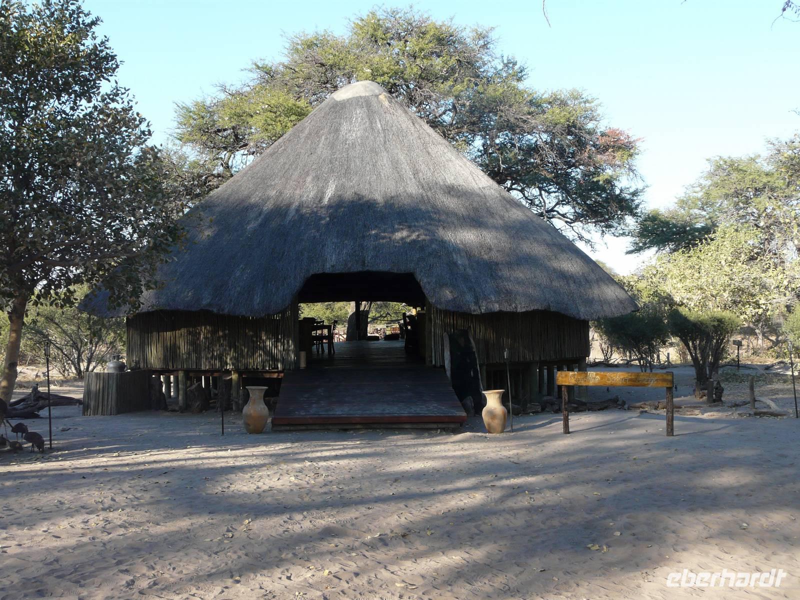 Haupthaus der Mogothlo Lodge