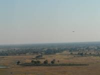Flug über das Okavango Delta