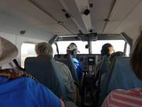 Flug über das Okavango Delta