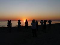 In den Makgadikgadi Salzpfannen