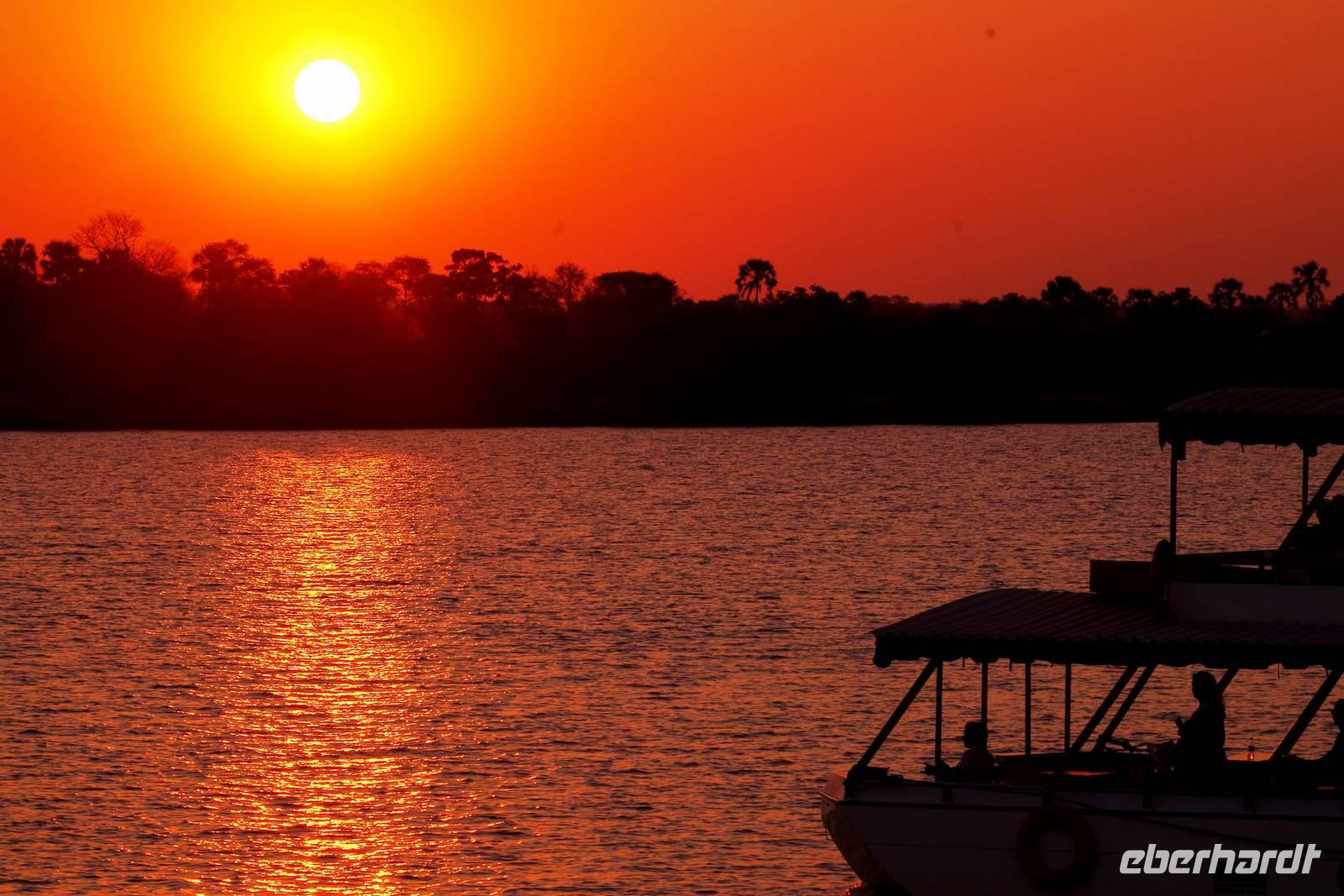 Sonnenuntergang auf dem Sambesi