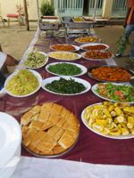 vegetarisches Mittagsbuffet in Gondar