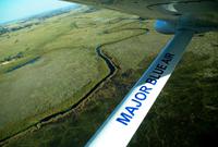 Flug über das Okavango Delta