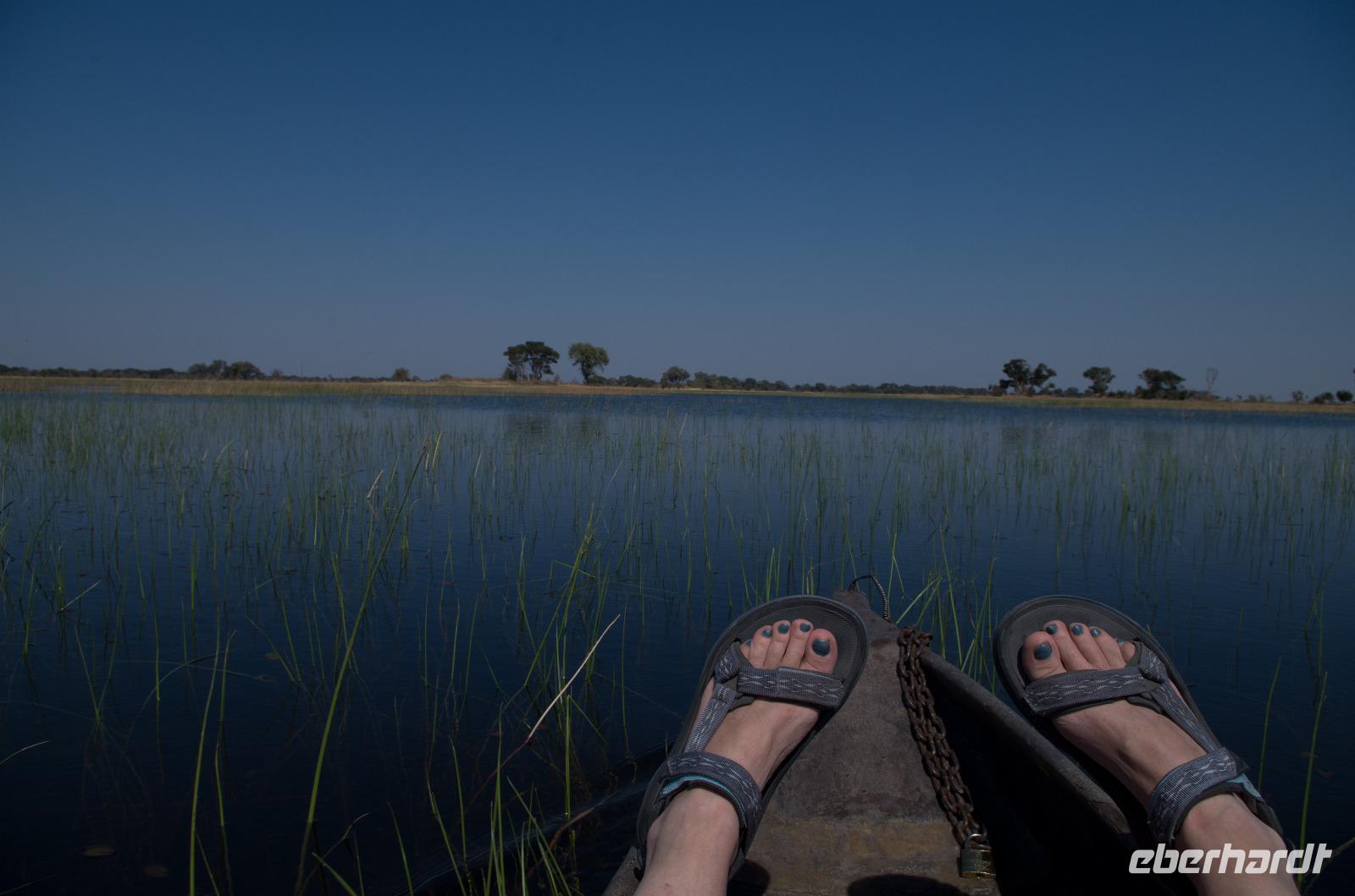 Okavango Delta - mit Mokoros unterwegs
