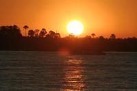 Sonnenuntergang auf dem Zambesi