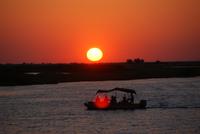 Welch ein Sonnenuntergang über dem Chobe Nationalpark