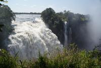 An den Viktoriafällen in Simbabwe-gewaltig!