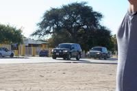 Vorbeifahrt des Präsidenten von Namibia