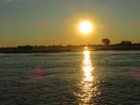 Bootsfahrt auf dem Chobe-River - Sonnenuntergang