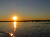 Bootsfahrt auf dem Chobe-River - Sonnenuntergang
