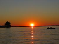 Bootsfahrt auf dem Chobe-River - Sonnenuntergang