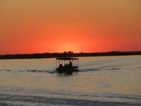 Bootsfahrt auf dem Chobe-River - Sonnenuntergang