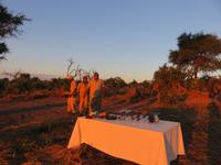 Mababe Konsesion - Sonnenuntergang am Khwai River