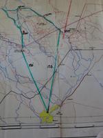 Flug über das Okawango-Delta