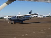 Flug über das Okawango-Delta