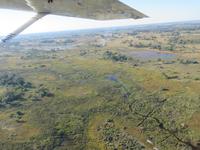 Flug über das Okawango-Delta