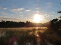 Hakusembe River Lodge Sonnenaufgang