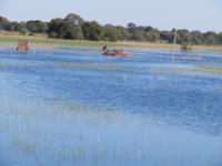 Mahangu Lodge Straßen unter Wasser