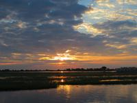 Chobe Bootsfahrt Sonnenuntergang