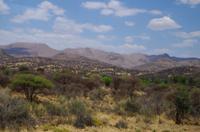 Windhoek umgeben von Hügeln