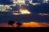 Sonnenuntergang in Namibia