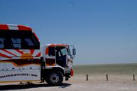 Etosha-Nationalpark - freie Fahrt für James