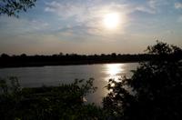 Mahangu Safari Lodge am Okawango - Sonnenaufgang