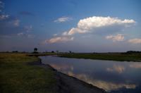 Bootsfahrt im Kwando-Delta -  Zwischenstopp auf einer Insel
