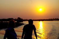 Bootsfahrt auf dem Chobe - Sonnenuntergang
