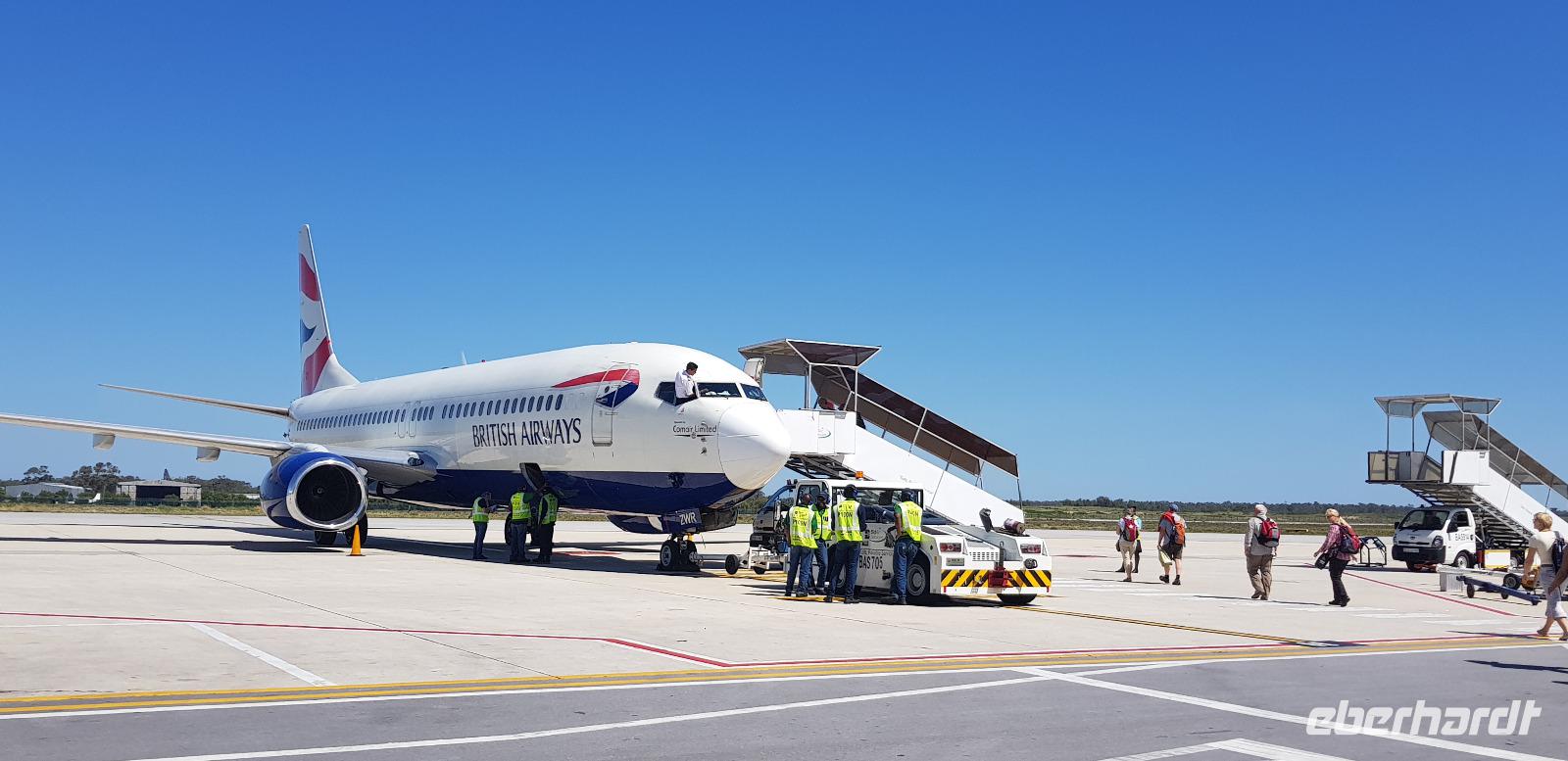 Flug von Port Elisabeth nach Durban