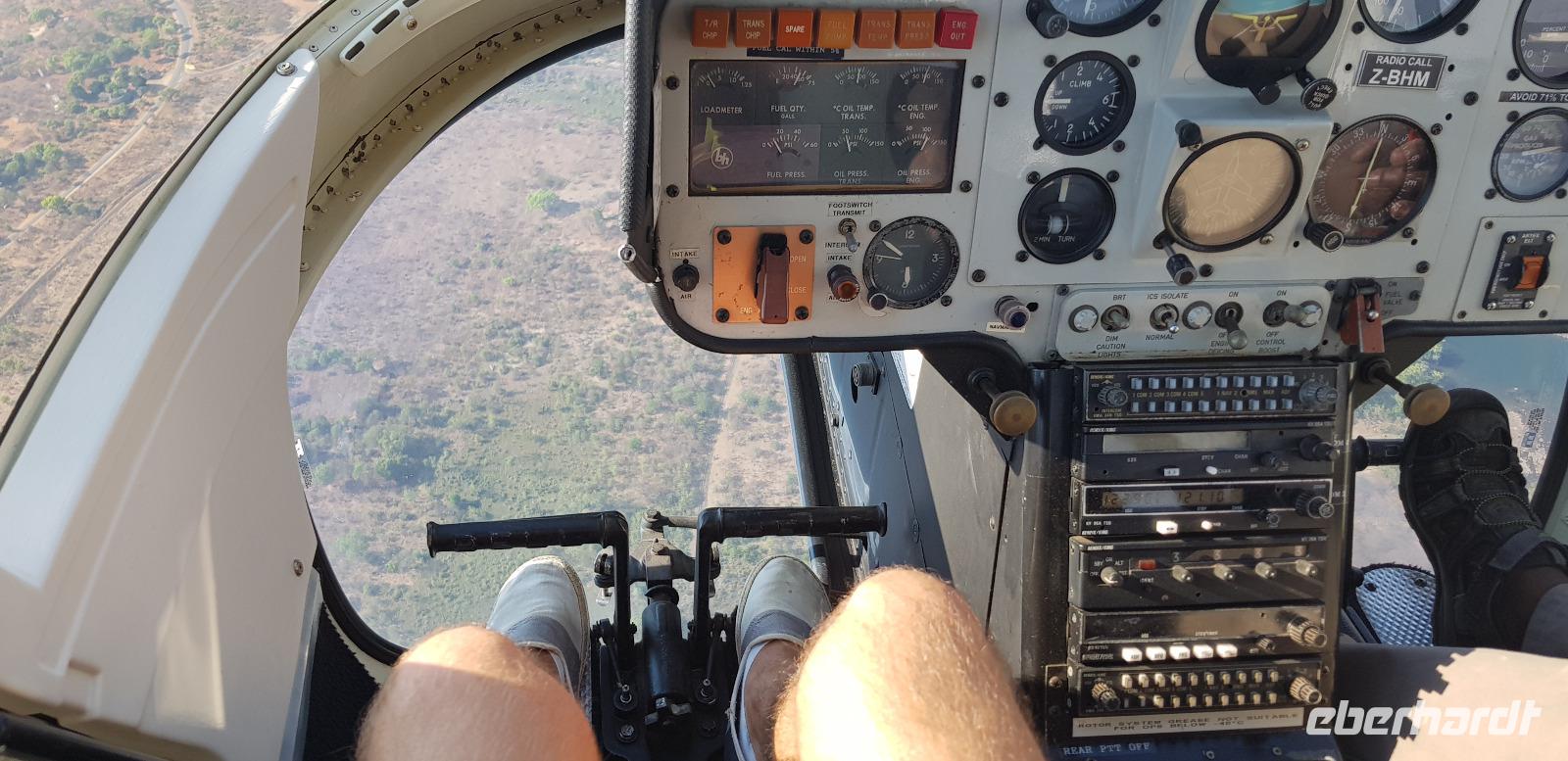 Helikopterflug über die Victoria Wasserfälle