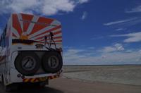 Pirschfahrt im Etosha - Lookout an der Pfanne