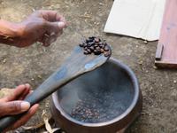 Spaziergang Kaffee-Plantage - Kaffee wird geröstet