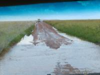 Serengeti - nach einem heftigen Regenguss verwandeln sich die Pisten in Bäche und Schlammläufe