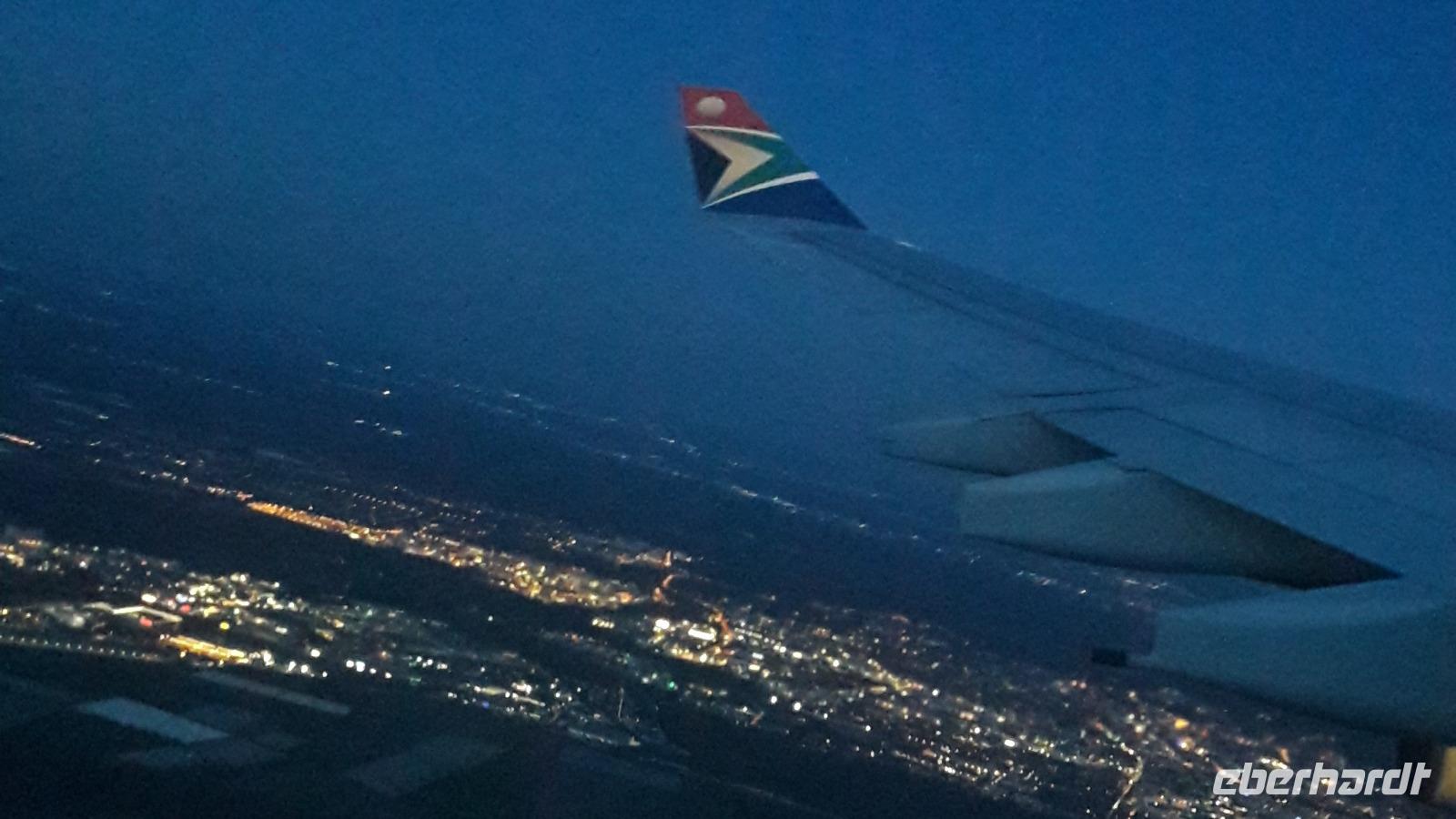 Start am Abend in FRA