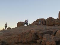 Bergbesteigung zum ersten Sundowner