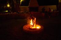 Chobe River Camp - Abendessen am Lagerfeuer
