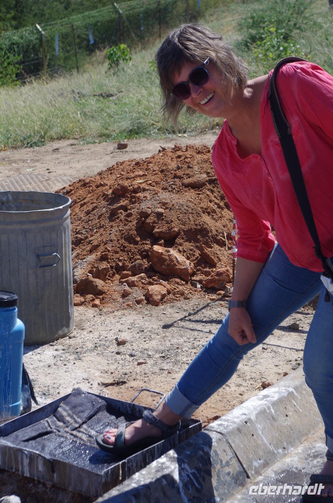 Grenze Botswana - Zeigt her, Eure Füße....