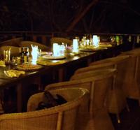 Namushasha Lodge am Kwando - Abendessen